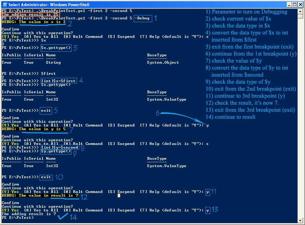 Powershell Debugging