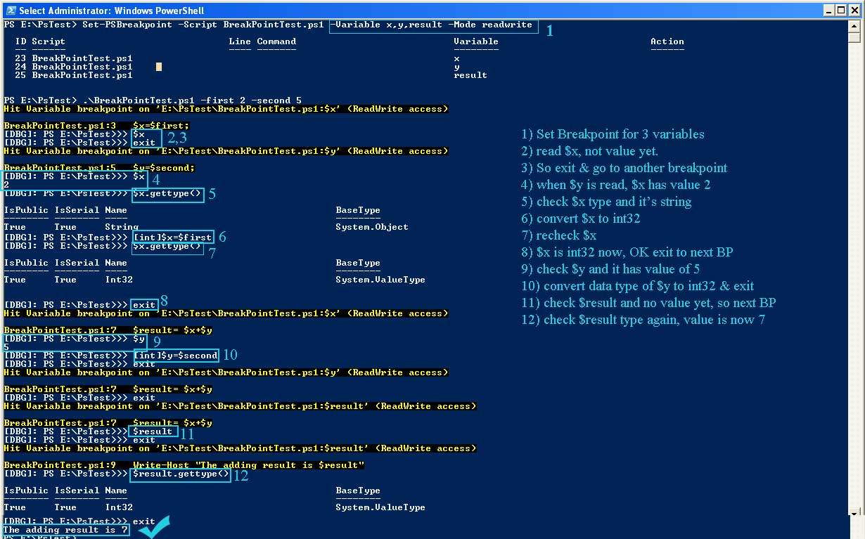 Powershell Debugging