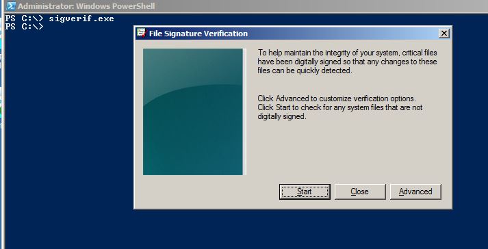 Using sigverif to verify the signature of windows drivers